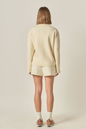 ENGLISH FACTORY - Knit Shorts - SHORTS available at Objectrare