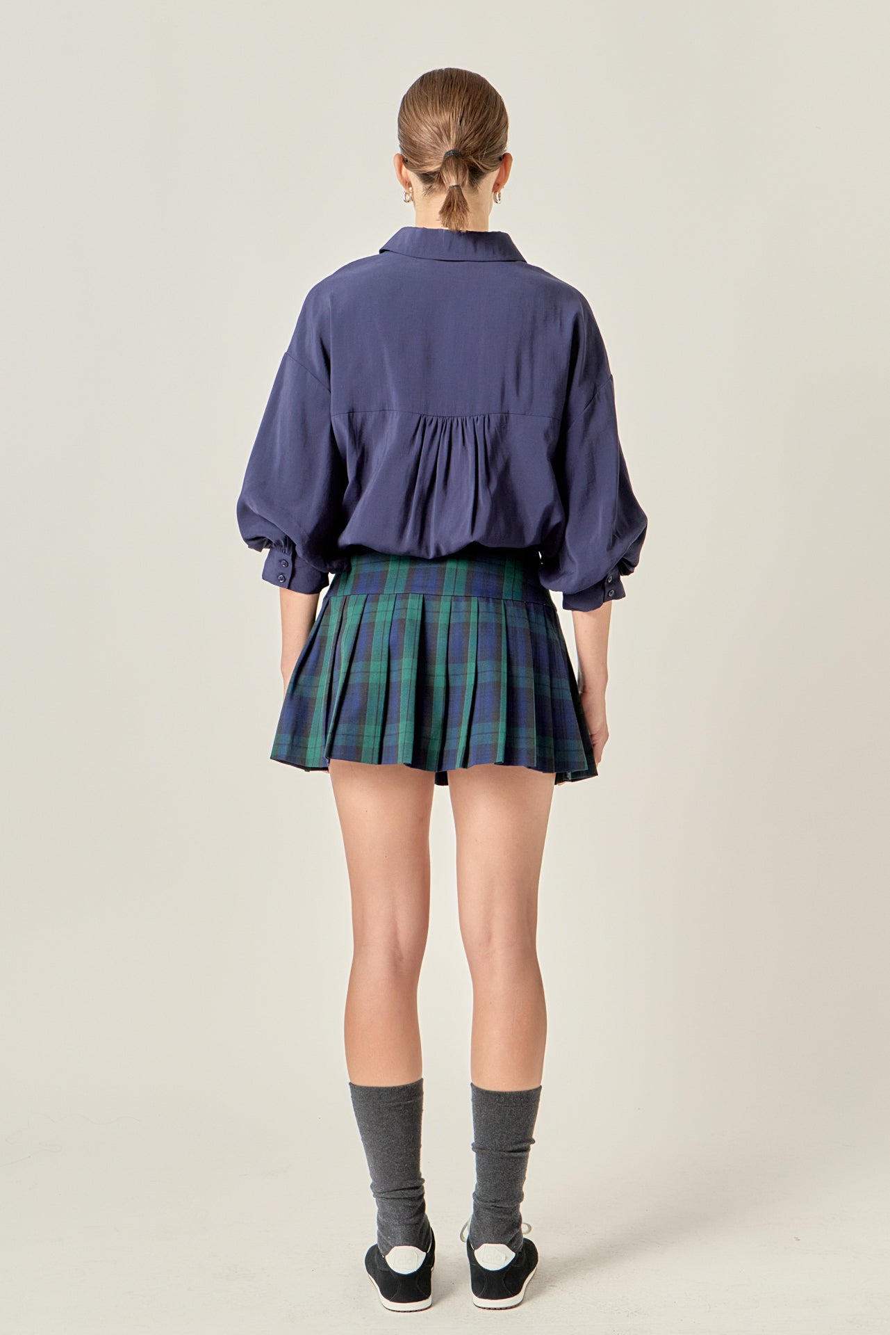 ENGLISH FACTORY - Plaid Skort - SKORTS available at Objectrare