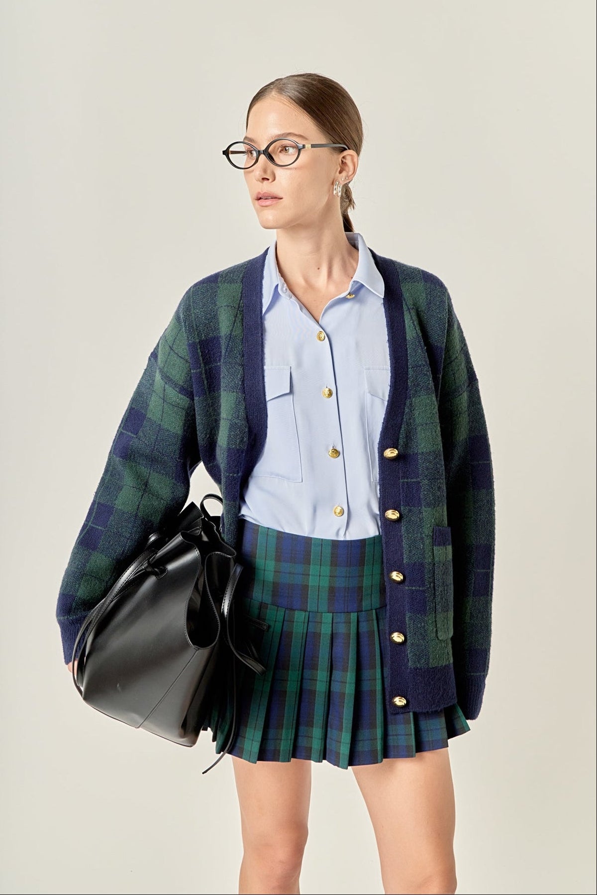 ENGLISH FACTORY - Plaid Skort - SKORTS available at Objectrare