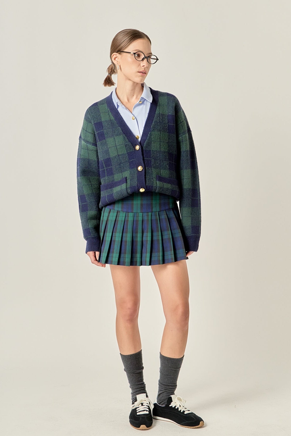 ENGLISH FACTORY - Plaid Skort - SKORTS available at Objectrare