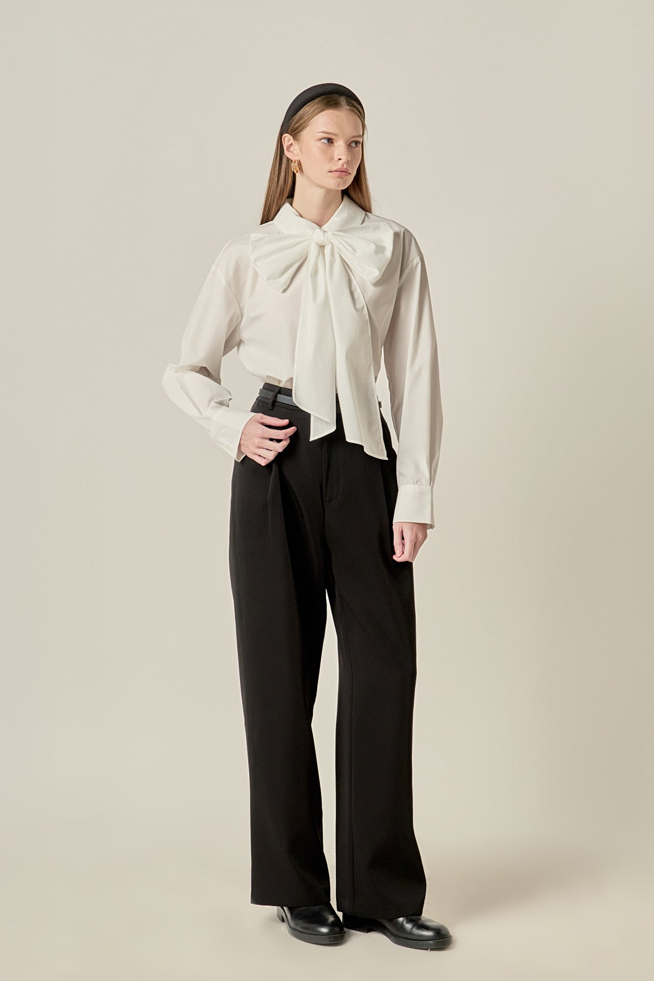 ENGLISH FACTORY - Bow Detailed Shirt - SHIRTS & BLOUSES available at Objectrare