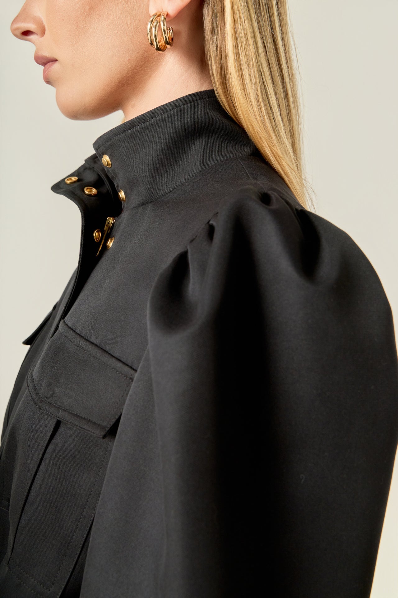 ENGLISH FACTORY - Technical Drawstring Bomber Jacket - JACKETS available at Objectrare