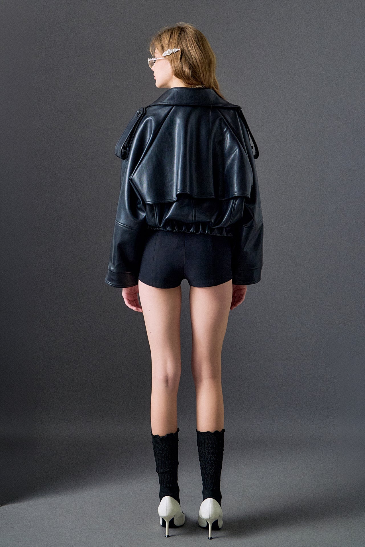 Trench Faux Leather Jacket