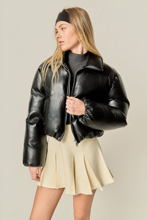 Pleated Knit Mini Skirt