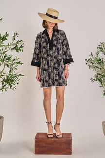 ENGLISH FACTORY - Floral Embroidered Collar Mini Dress - DRESSES available at Objectrare