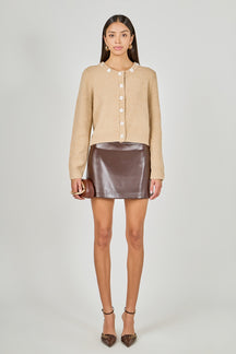 ENDLESS ROSE - Floral Button Knit Cardigan - SWEATERS & KNITS available at Objectrare