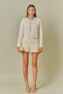 ENDLESS ROSE - Floral Detail Cardigan - CARDIGAN available at Objectrare