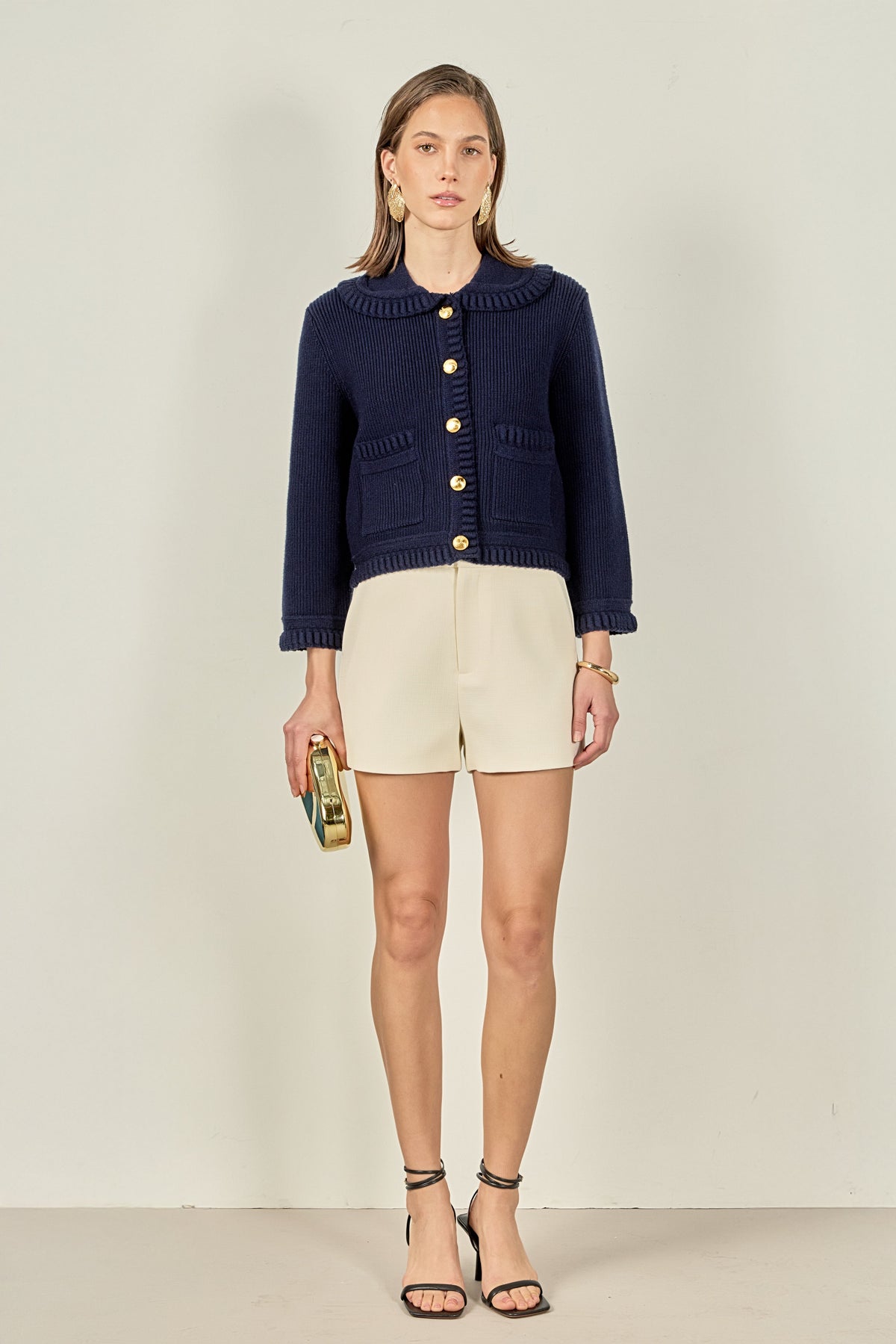 ENGLISH FACTORY - Braided Detail Knitted Cardigan - SWEATERS & KNITS available at Objectrare