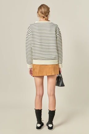 ENGLISH FACTORY - Friday Lettering Sweater - SWEATERS & KNITS available at Objectrare