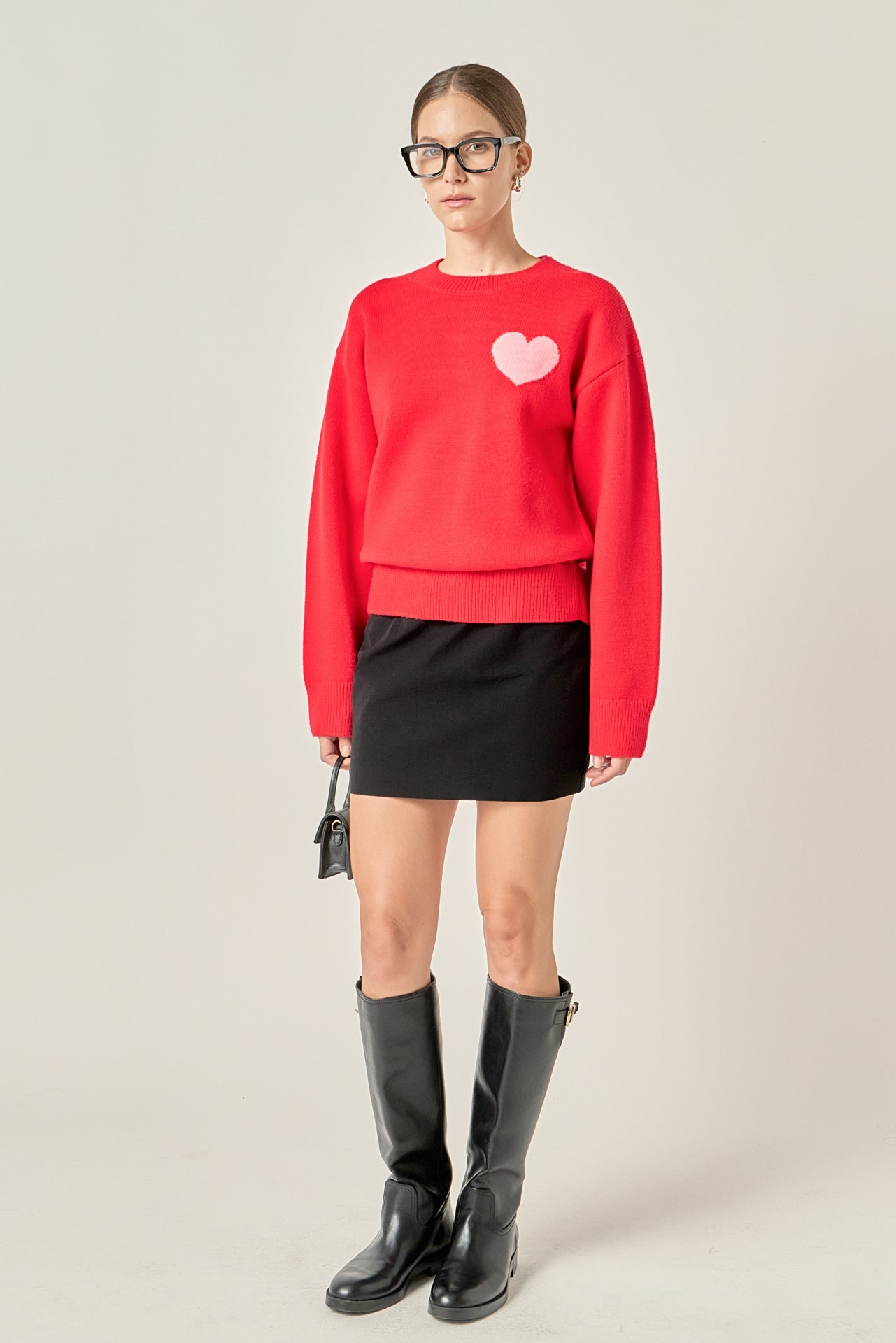 ENGLISH FACTORY - Heart Sweater - SWEATERS & KNITS available at Objectrare