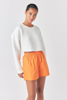 GREY LAB - Loungewear Cropped Sweatshirt - HOODIES & SWEATSHIRTS available at Objectrare