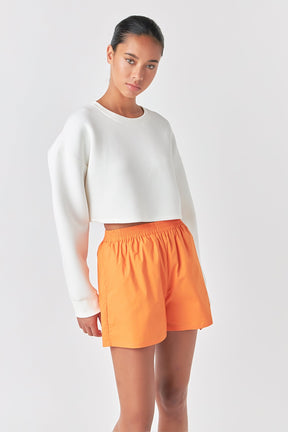 GREY LAB - Loungewear Cropped Sweatshirt - HOODIES & SWEATSHIRTS available at Objectrare