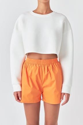 GREY LAB - Loungewear Cropped Sweatshirt - HOODIES & SWEATSHIRTS available at Objectrare
