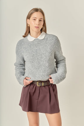 ENGLISH FACTORY - Cozy Roundneck Sweater - SWEATERS available at Objectrare