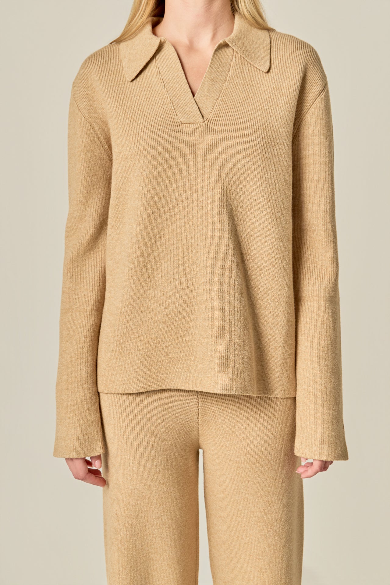 Collared Knit Sweater