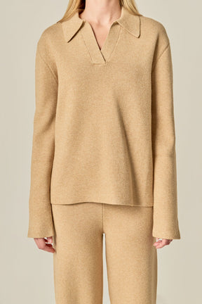 Collared Knit Sweater