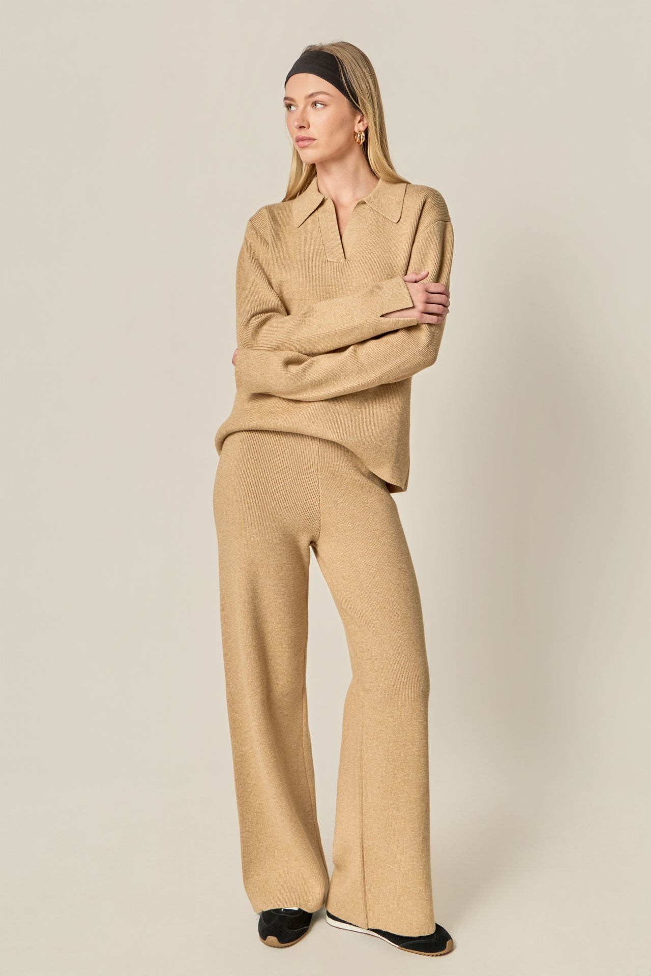 Collared Knit Sweater