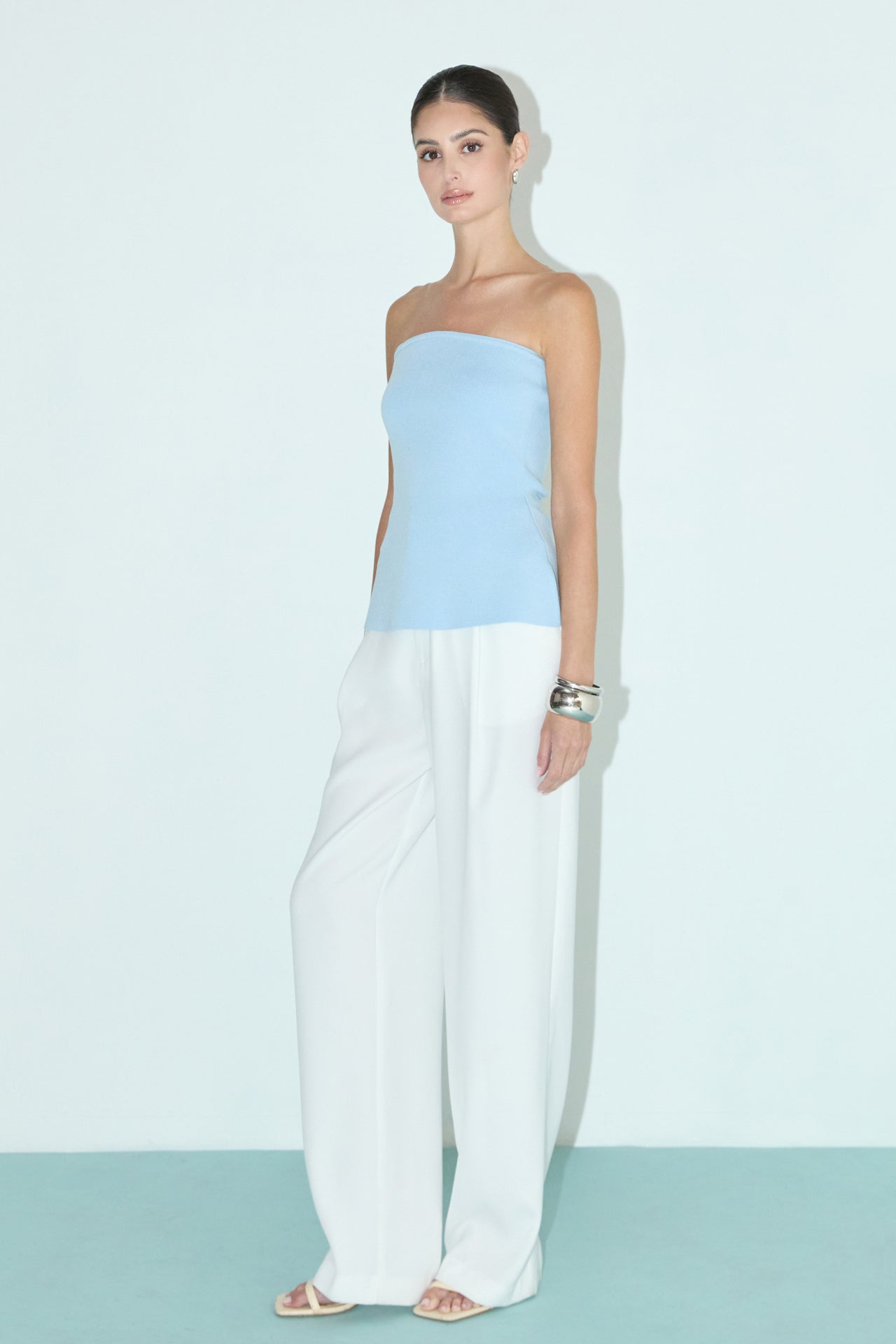 MARSY - Tube Top Knitted Top - TOPS available at Objectrare