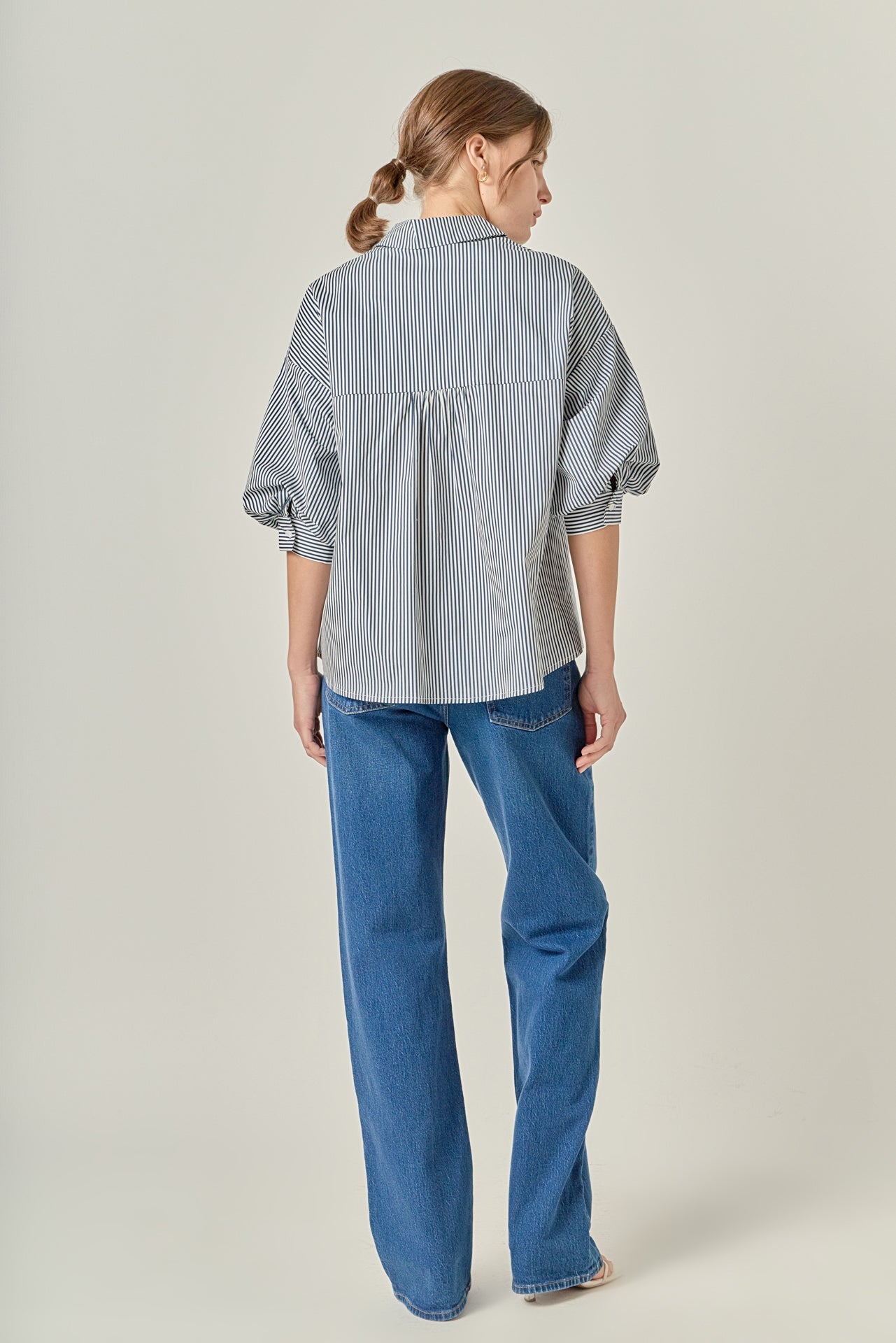 ENGLISH FACTORY - Striped Button Down Shirt - SHIRTS & BLOUSES available at Objectrare