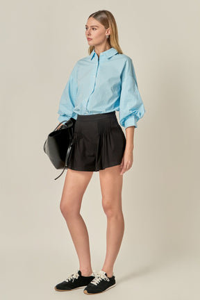 ENGLISH FACTORY - Striped Button Down Shirt - SHIRTS & BLOUSES available at Objectrare