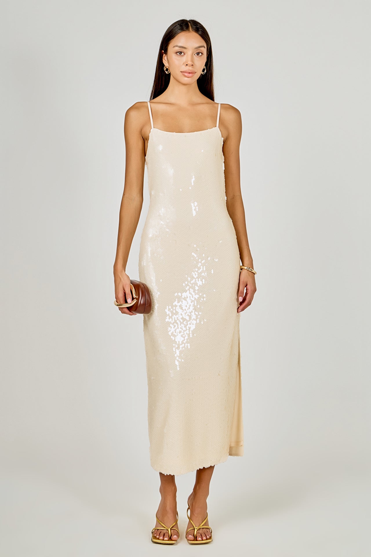 Sequin Slip Midi Dress