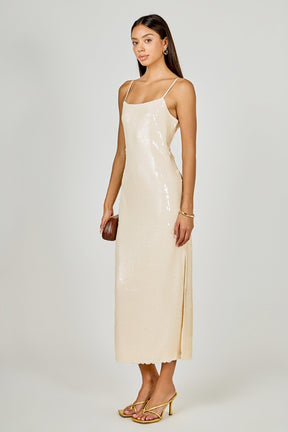 Sequin Slip Midi Dress