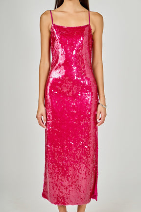 ENDLESS ROSE - Sequin Slip Dress - DRESSES available at Objectrare