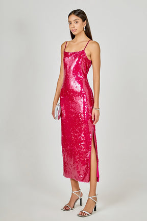 ENDLESS ROSE - Sequin Slip Dress - DRESSES available at Objectrare