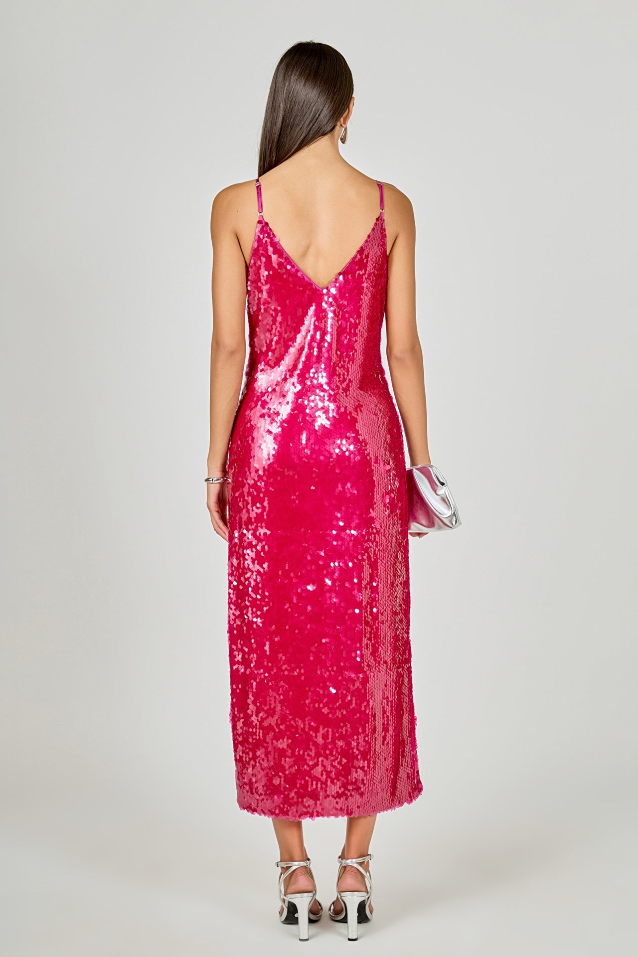 Sequin Slip Midi Dress