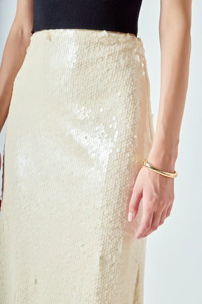 Sequins Midi Skirt