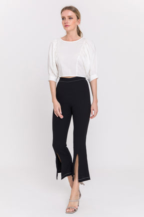 ENDLESS ROSE - Endless Rose - Contrast Stitch Pants - PANTS available at Objectrare