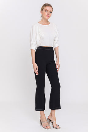 ENDLESS ROSE - Endless Rose - Contrast Stitch Pants - PANTS available at Objectrare