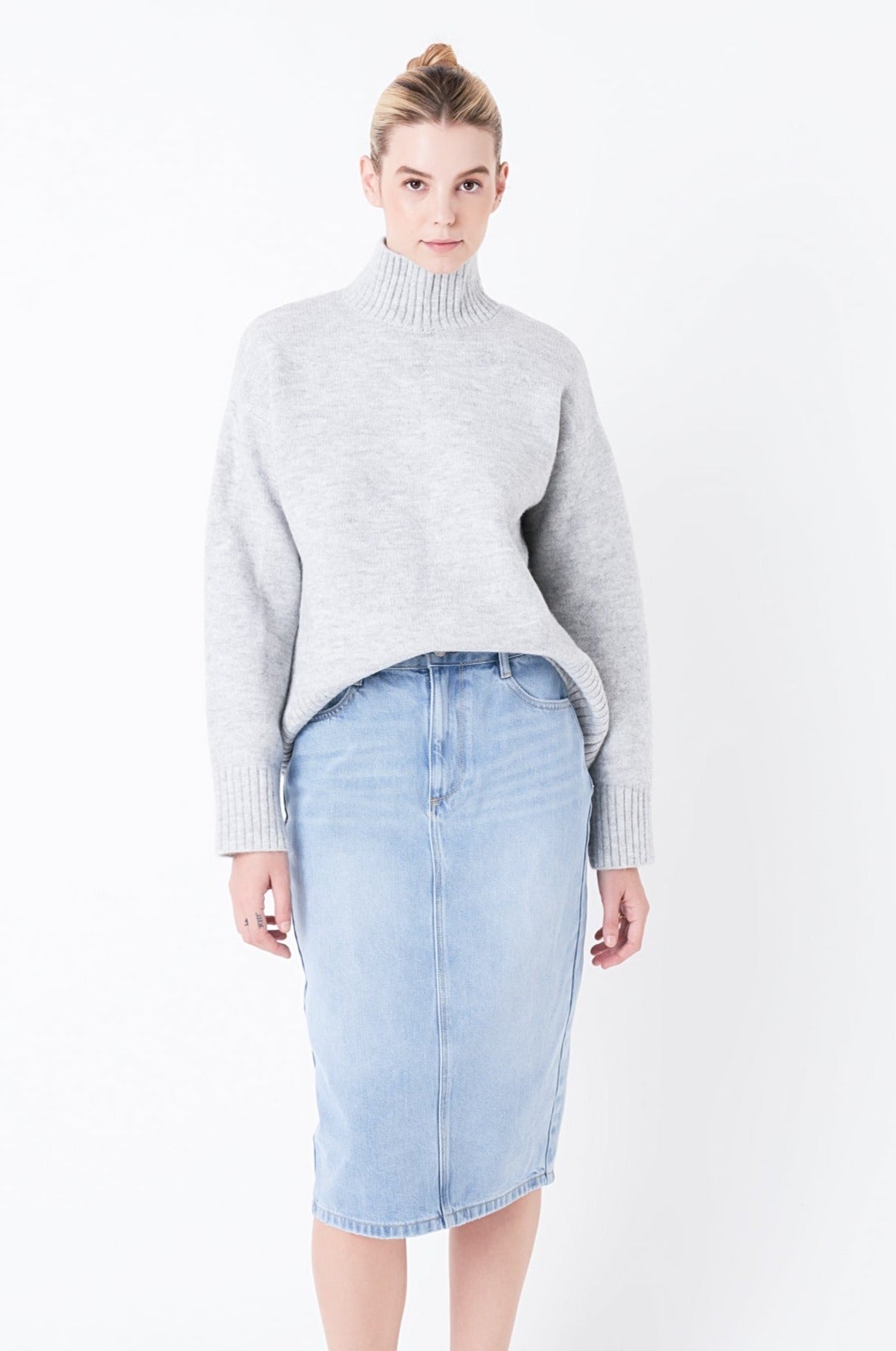 GREY LAB - Turtle Neck Sweater - SWEATERS & KNITS available at Objectrare
