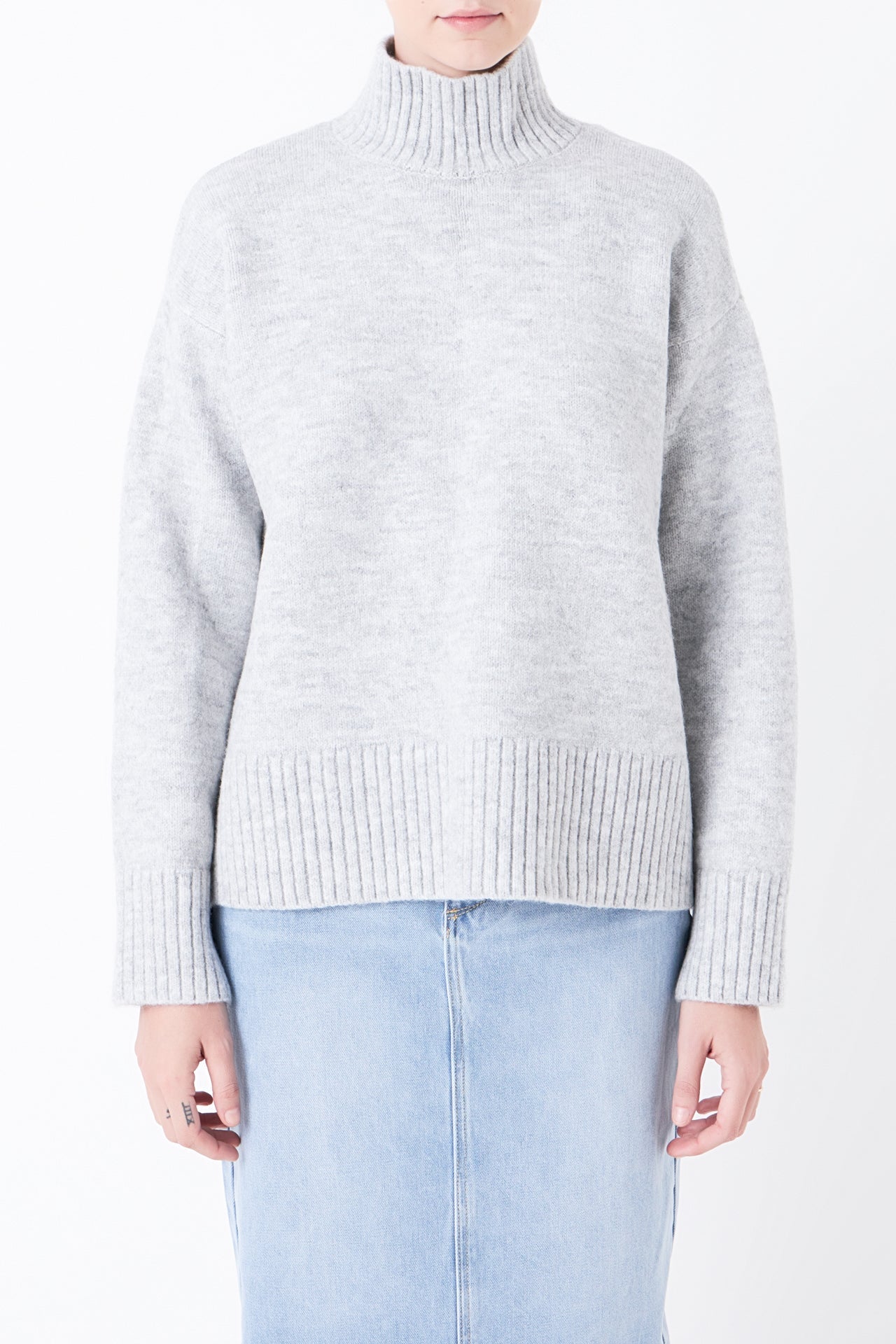 GREY LAB - Turtle Neck Sweater - SWEATERS & KNITS available at Objectrare