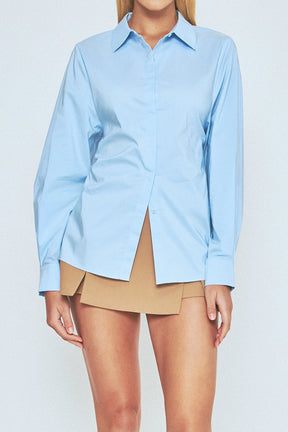 ENDLESS ROSE - Endless Rose - Button Down Shirt - SHIRTS & BLOUSES available at Objectrare