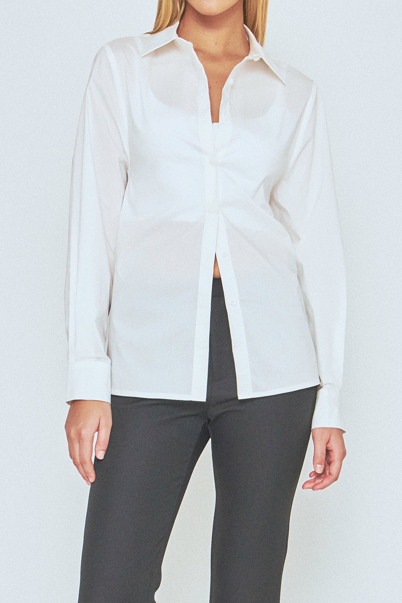 ENDLESS ROSE - Endless Rose - Button Down Shirt - SHIRTS & BLOUSES available at Objectrare