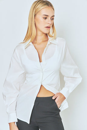 ENDLESS ROSE - Endless Rose - Button Down Shirt - SHIRTS & BLOUSES available at Objectrare