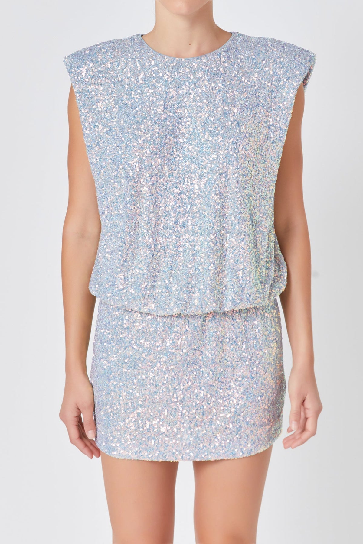 Sequin Sleeveless Mini Dress