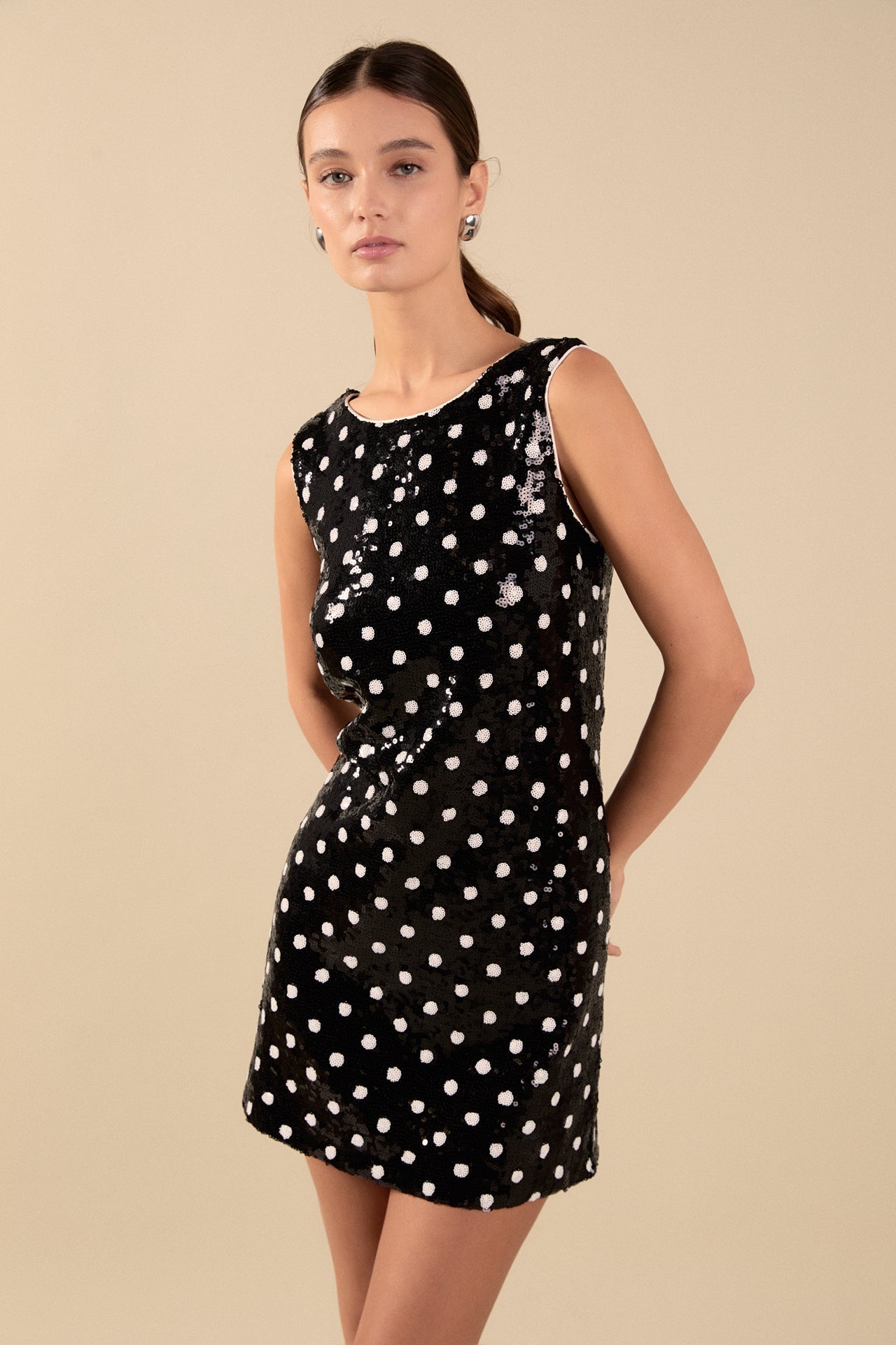 ENDLESS ROSE - Endless Rose - Dot Sequin Mini Dress - DRESSES available at Objectrare