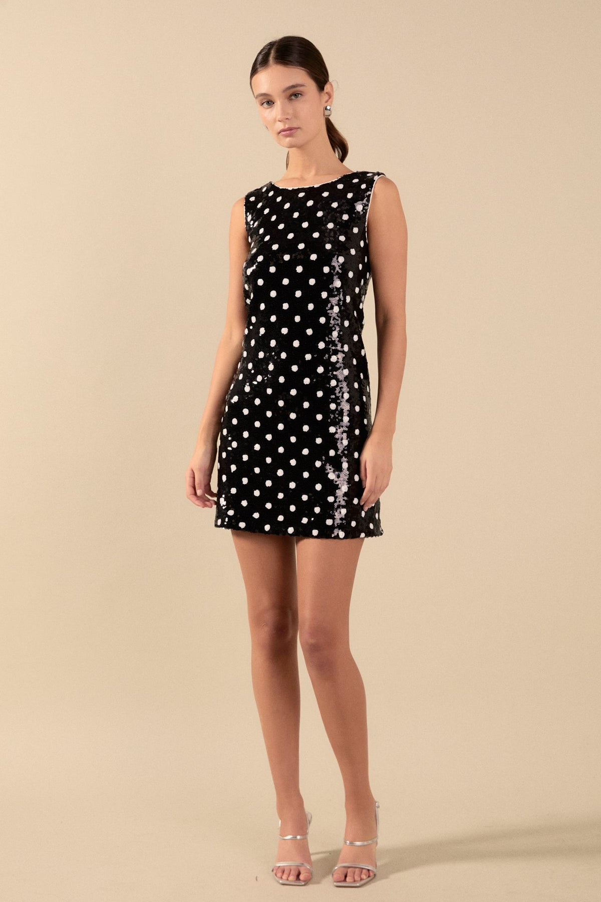 ENDLESS ROSE - Endless Rose - Dot Sequin Mini Dress - DRESSES available at Objectrare