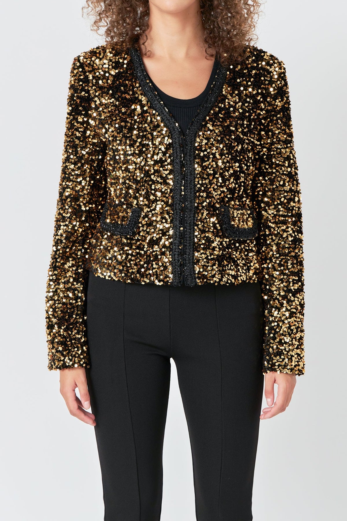 ENDLESS ROSE - Sequin Jacket - JACKETS available at Objectrare