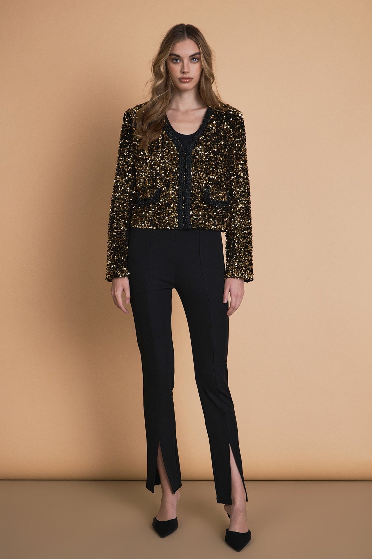 ENDLESS ROSE - Sequin Jacket - JACKETS available at Objectrare