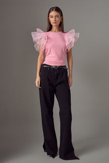 ENDLESS ROSE - Ruffle Top - TOPS available at Objectrare