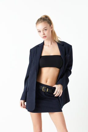GREY LAB - Pin Stripe Oversized Jacket - JACKETS available at Objectrare