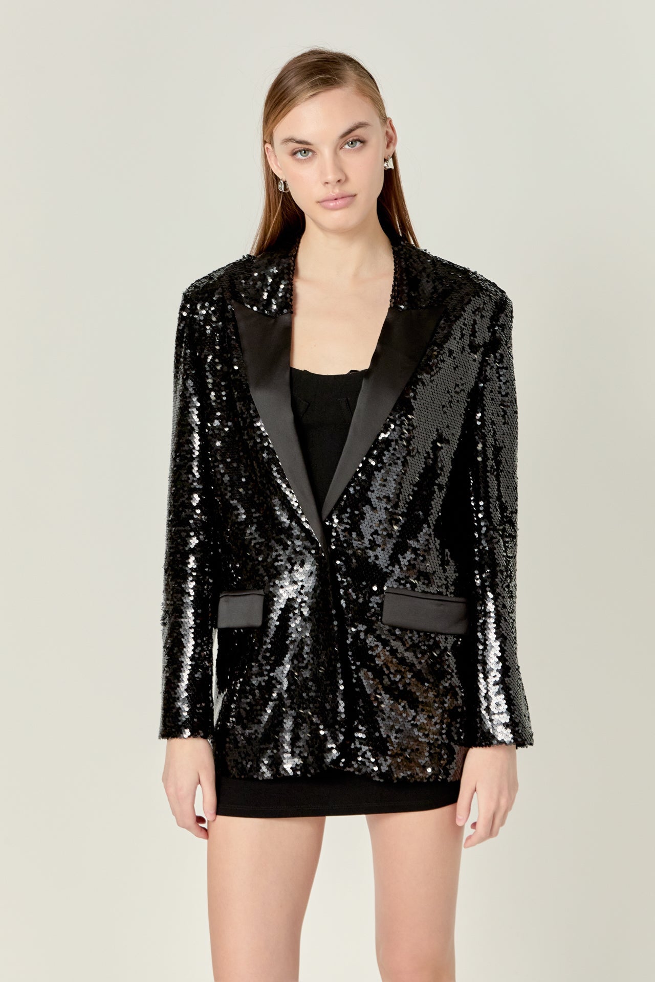 ENDLESS ROSE - Endless Rose - Sequin Oversized Jacket - JACKETS available at Objectrare