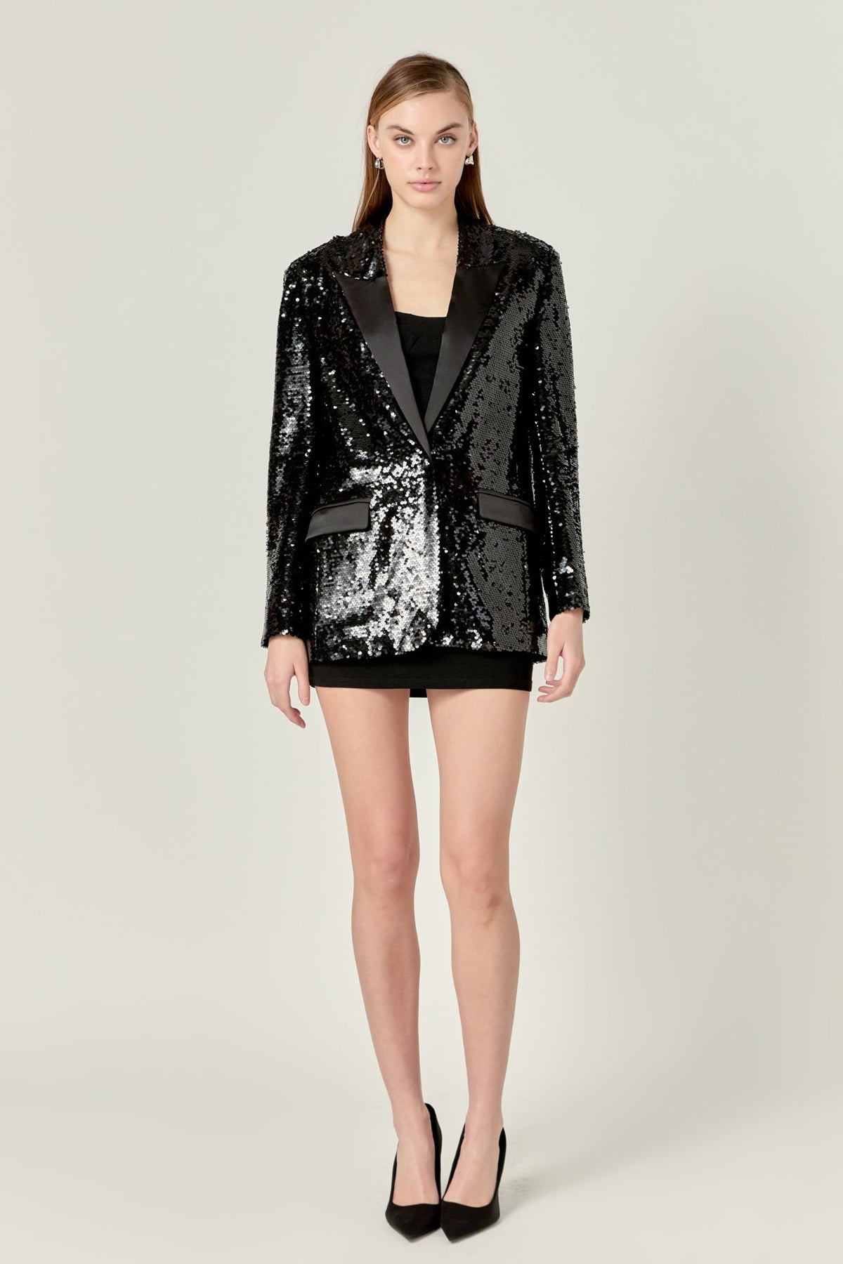 ENDLESS ROSE - Endless Rose - Sequin Oversized Jacket - JACKETS available at Objectrare