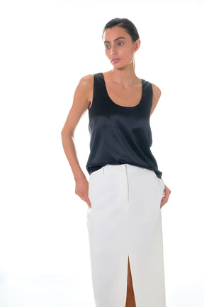 GREY LAB - Grey Lab - Satin Sleeveless Top - TOPS available at Objectrare