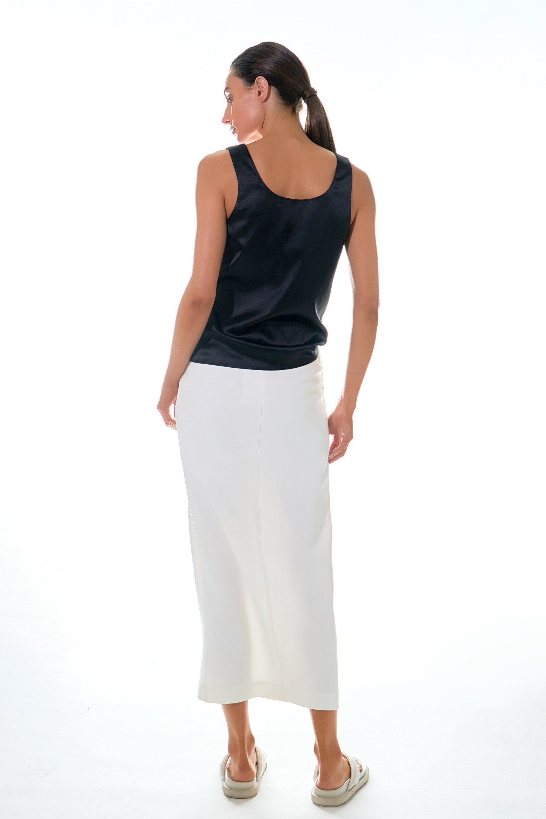 GREY LAB - Grey Lab - Satin Sleeveless Top - TOPS available at Objectrare