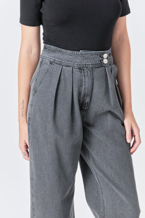 GREY LAB - Silver Straight Pants - JEANS available at Objectrare