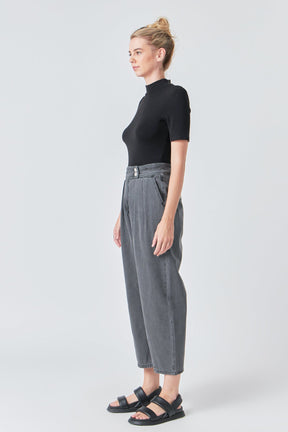 GREY LAB - Grey Lab - Silver Straight Pants - JEANS available at Objectrare